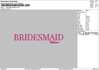 Bridesnames 2509 Embroidery 10 Files