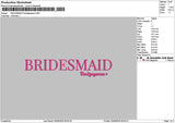 Bridesnames 2509 Embroidery 10 Files
