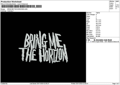 Bringtext 01 Embroidery File 6 sizes