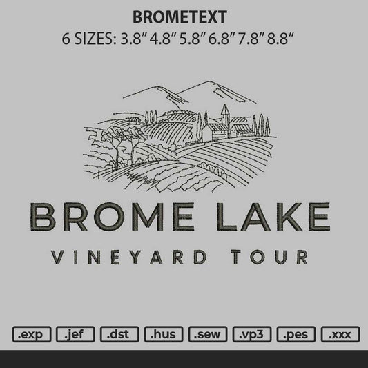 Brometext Embroidery File 6 sizes