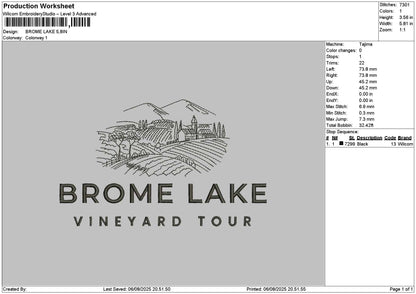 Brometext Embroidery File 6 sizes
