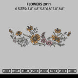 Flowers 2011 Embroidery File 6 sizes