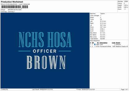 Brown Embroidery Machine Design File 6 sizes