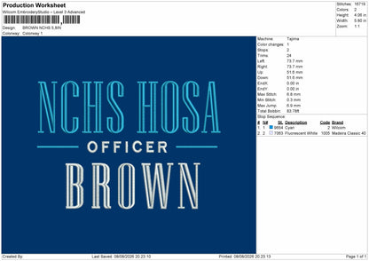 Brown Embroidery Machine Design File 6 sizes