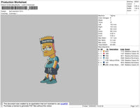 Bart Supreme Embroidery File 4 size