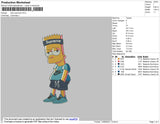 Bart Supreme Embroidery File 4 size