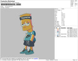 Bart Supreme Embroidery File 4 size