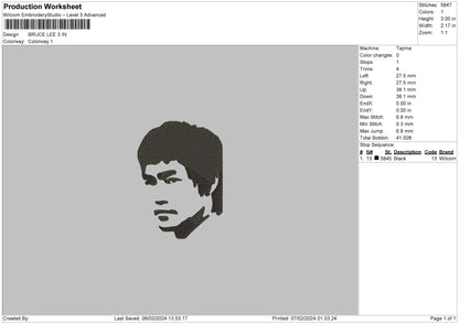 Bruce Bw Embroidery Machine Design File 6 sizes