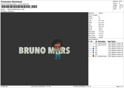 Brunotext V2 Embroidery Machine Design File 6 sizes