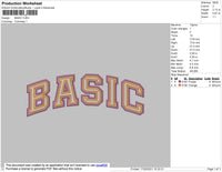 Basic Text Embroidery File 4 size