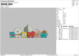 Bt21 Embroidery File 5 sizes