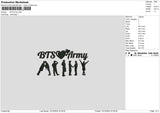 Armytext 02 Embroidery File 6 sizes