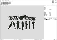 Armytext 02 Embroidery File 6 sizes