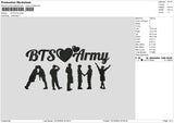 Armytext 02 Embroidery File 6 sizes