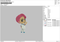 BTS 004 Embroidery File 4 size