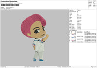 BTS 004 Embroidery File 4 size