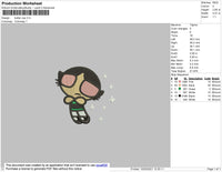 Buttercup 01 Embroidery File 4 size