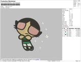 Buttercup 01 Embroidery File 4 size