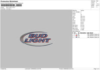 Bud Light Embroidery File 5 sizes