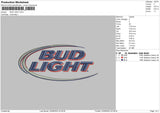 Bud Light Embroidery File 5 sizes