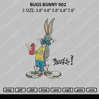 Bugs Bunny 002 Embroidery File 5 sizes