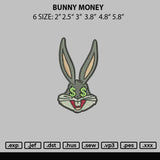 Bunny Money Embroidery File 6 sizes