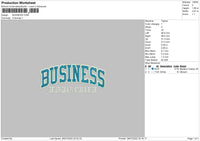 Business Embroidery File 4 sizes