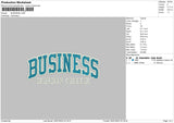 Business Embroidery File 4 sizes