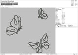 Butterflies Embroidery File 5 sizes