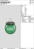 Buzztext Embroidery File 6 sizes
