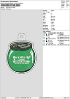 Buzztext Embroidery File 6 sizes