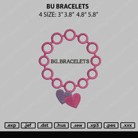 BU Bacelets Embroidery File 4 sizes