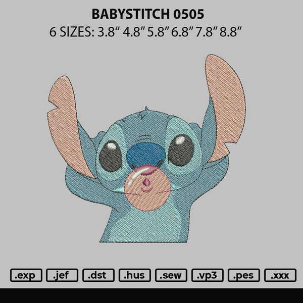 Babystitch 0505 Embroidery File 6 sizes