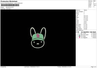 Bad Bunny SD Embroidery File 6 sizes