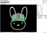 Bad Bunny SD Embroidery File 6 sizes