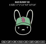 Bad Bunny SD Embroidery File 6 sizes