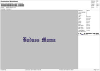 Mama 2011 Embroidery File 6 sizes
