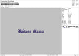 Mama 2011 Embroidery File 6 sizes