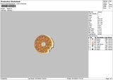 Small Donut Embroidery File 6 sizes