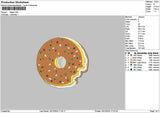 Small Donut Embroidery File 6 sizes