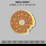 Small Donut Embroidery File 6 sizes