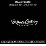 Balance Cloth Embroidery File 6 sizes