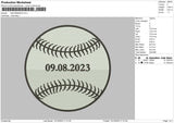 Ball 0908 Embroidery File 6 sizes