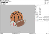 Balls Embroidery File 6 sizes