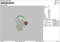 Barrel Chibi Embroidery File 6 sizes