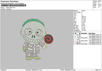 Barrel Chibi Embroidery File 6 sizes