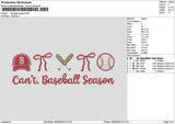 Baseballtext 1903 Embroidery File 6 sizes