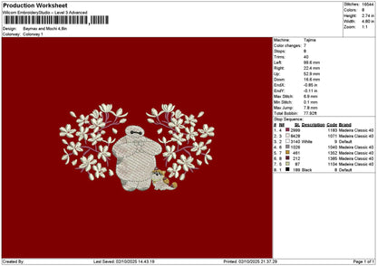 Baymax0210 Embroidery File 6 sizes