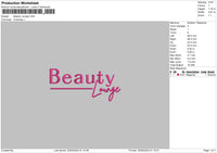 Beautytext 2305 Embroidery File 6 sizes