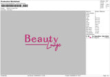 Beautytext 2305 Embroidery File 6 sizes